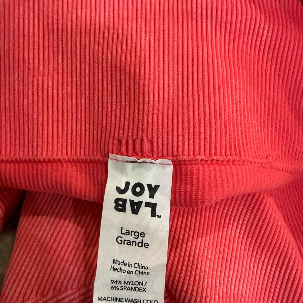 JoyLab Coral Ribbed Activewear Set - Picture 7 of 7